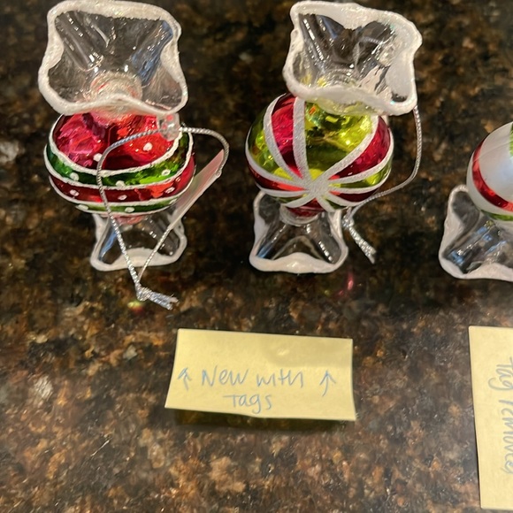 Christmas Candy Ornaments - plastic set of six - Picture 2 of 5